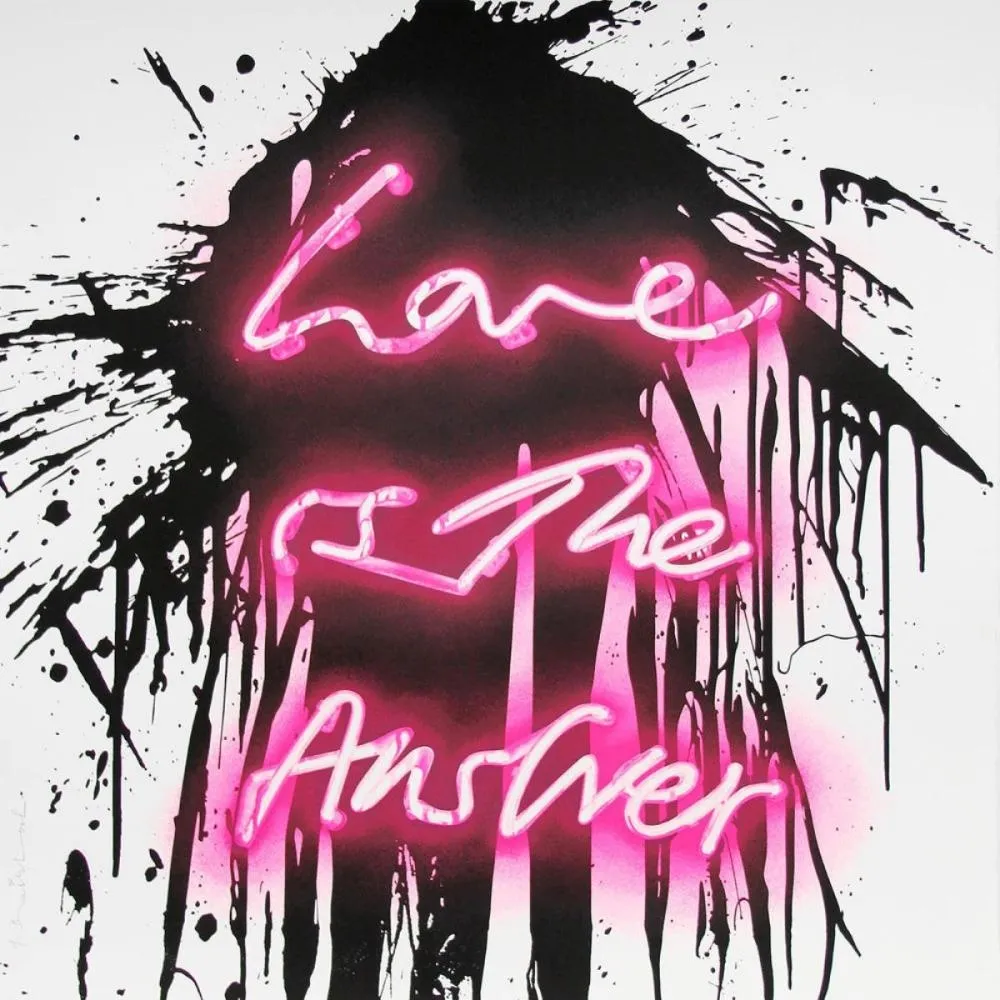 Serigrafía Mr Brainwash - Love on