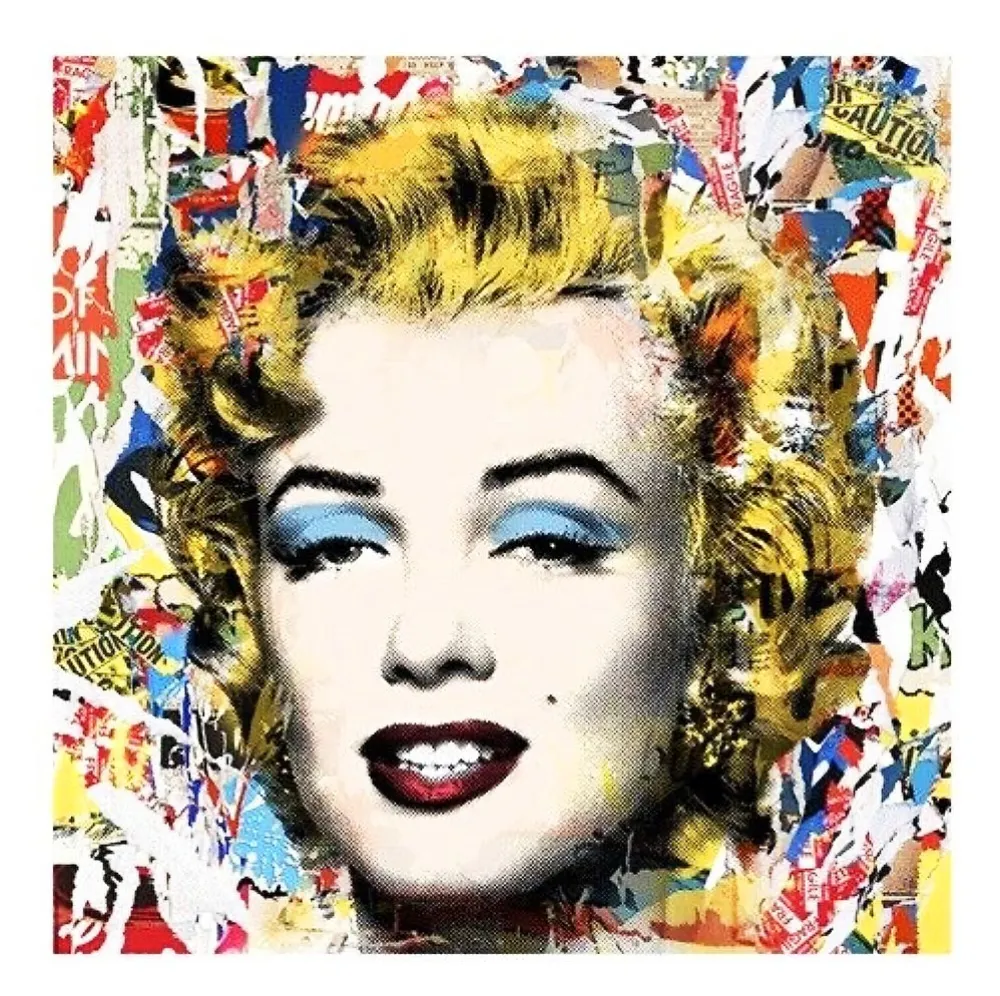 Serigrafía Mr Brainwash - Monroe POPfolio - Collage