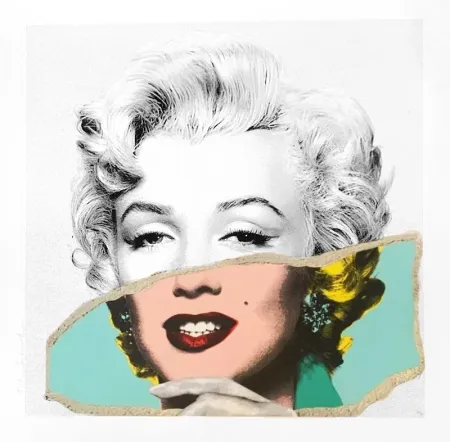 Serigrafía Mr Brainwash - Monroe POPfolio - Torn Photo