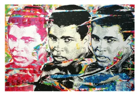 Serigrafía Mr. Brainwash - Muhammad Ali – The Champ