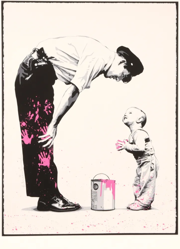 Serigrafía Mr Brainwash - Not Guilty (Pink)