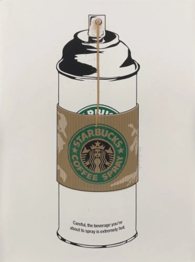 Múltiple Mr Brainwash - Starbucks Coffee Spray