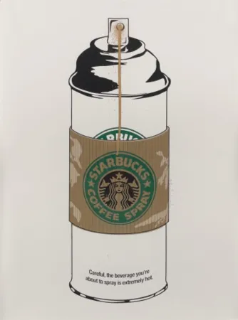 Múltiple Mr Brainwash - Starbucks Coffee Spray