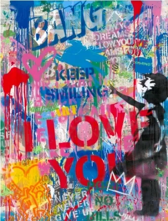 Serigrafía Mr Brainwash - Street Wall, 2020 