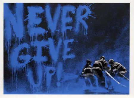 Múltiple Mr. Brainwash - Superheroes (BLUE)