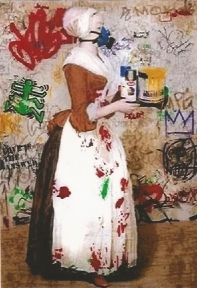 Serigrafía Mr. Brainwash - The Chocolate Vandal