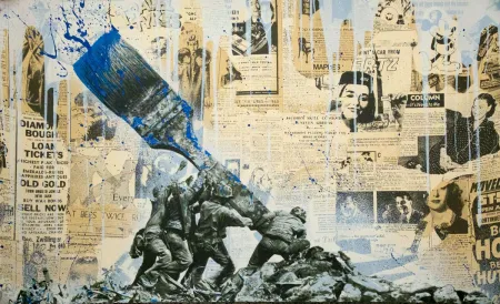 Serigrafía Mr Brainwash - Untitled