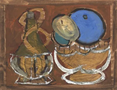 Sin Técnico Mualla - Bouteille et coupe de fruit