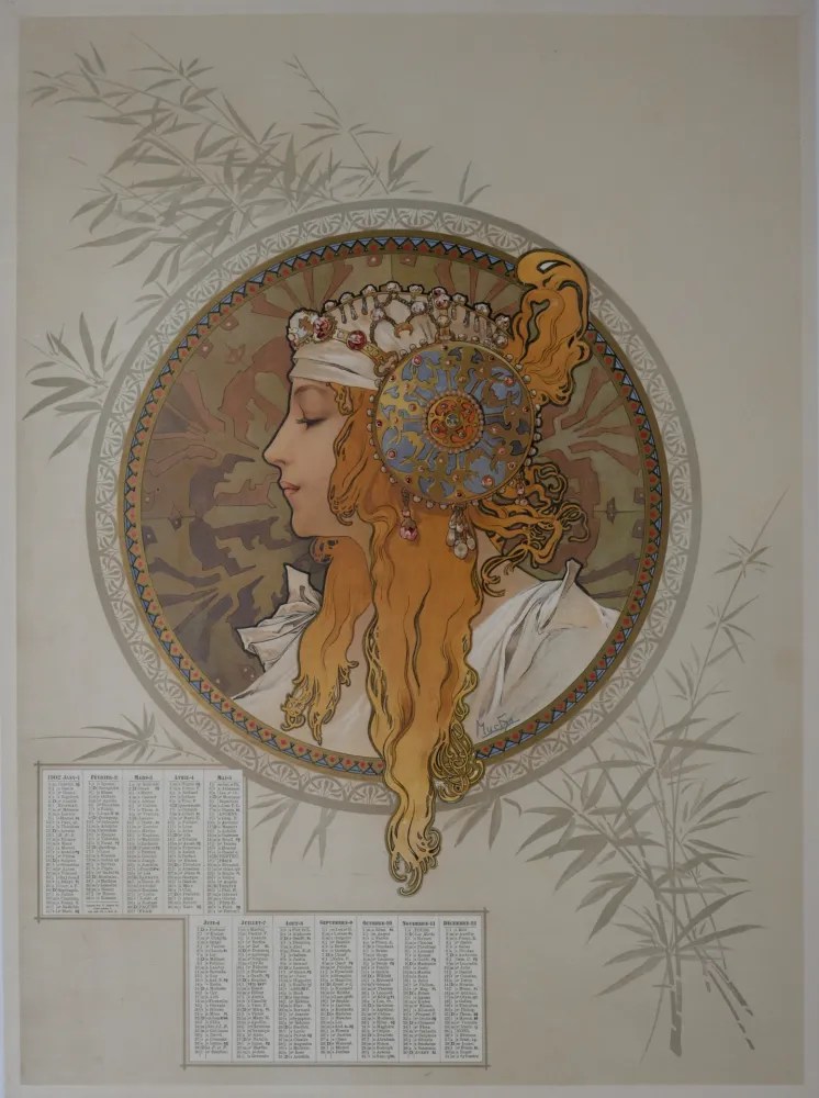 Cartel Mucha - Byzantine Heads / Blonde. 