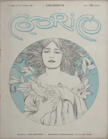 Litografía Mucha - Cocorico, 1899