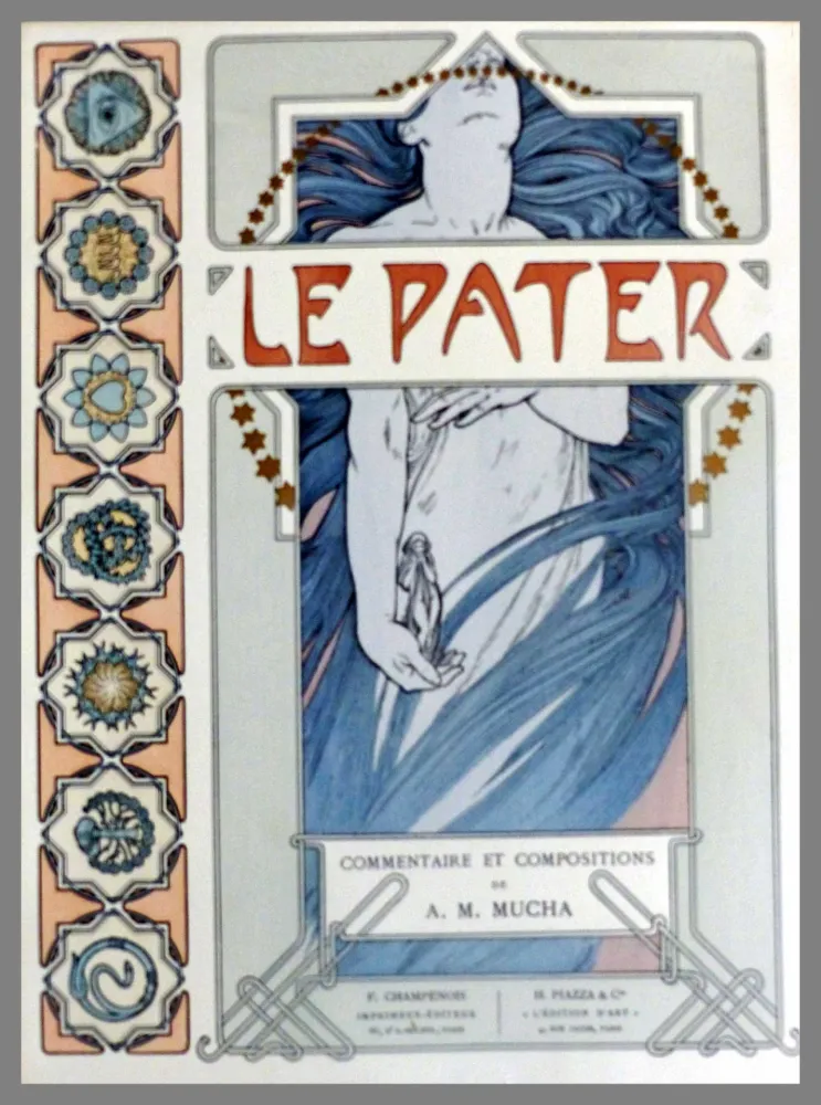Litografía Mucha - COUVERTURE ORIGINALE LE PATER