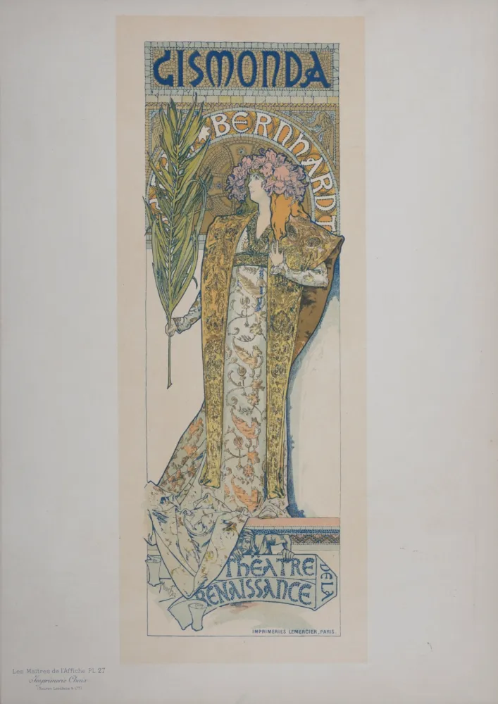 Litografía Mucha - Gismonda - Les Maitres de L’Affiche, 1896