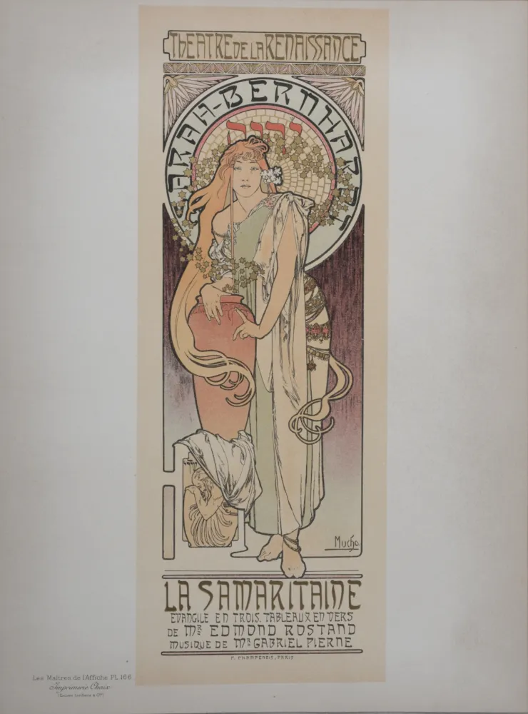 Litografía Mucha - La Samaritaine (Sarah Bernhardt), Les Maitres de L’Affiche, 1899