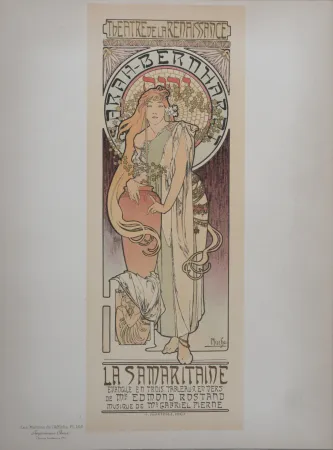 Litografía Mucha - La Samaritaine (Sarah Bernhardt), Les Maitres de L’Affiche, 1899