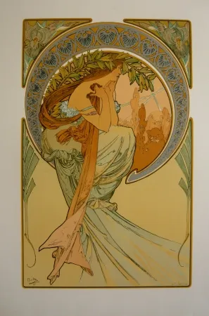 Litografía Mucha - Les quatre saisons 2