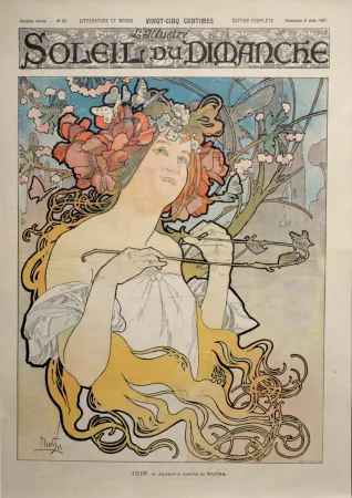 Litografía Mucha - Soleil du dimanche, 1897