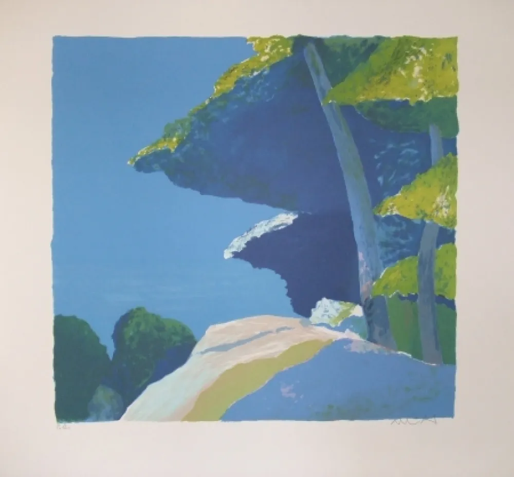 Litografía Muhl - Les  pins.