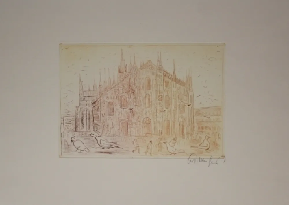 Grabado Mühlenhaupt - Mailand (Milan)