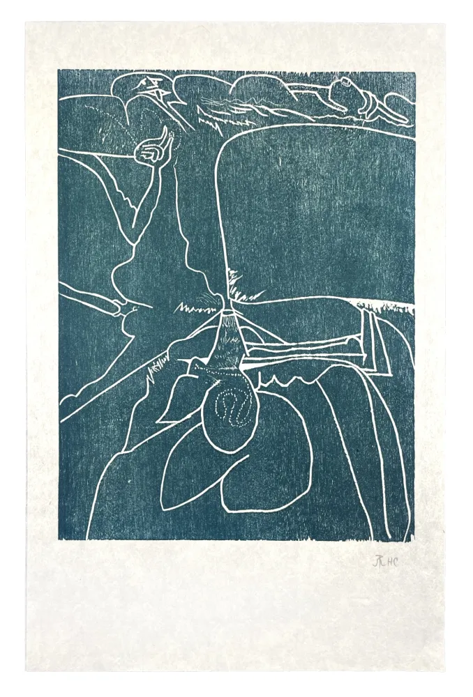 Grabado En Madera Müller - 13 FOIS ELLE ET MOI - LANGUE