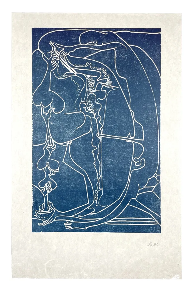 Grabado En Madera Müller - 13 FOIS ELLE ET MOI - L'ARC