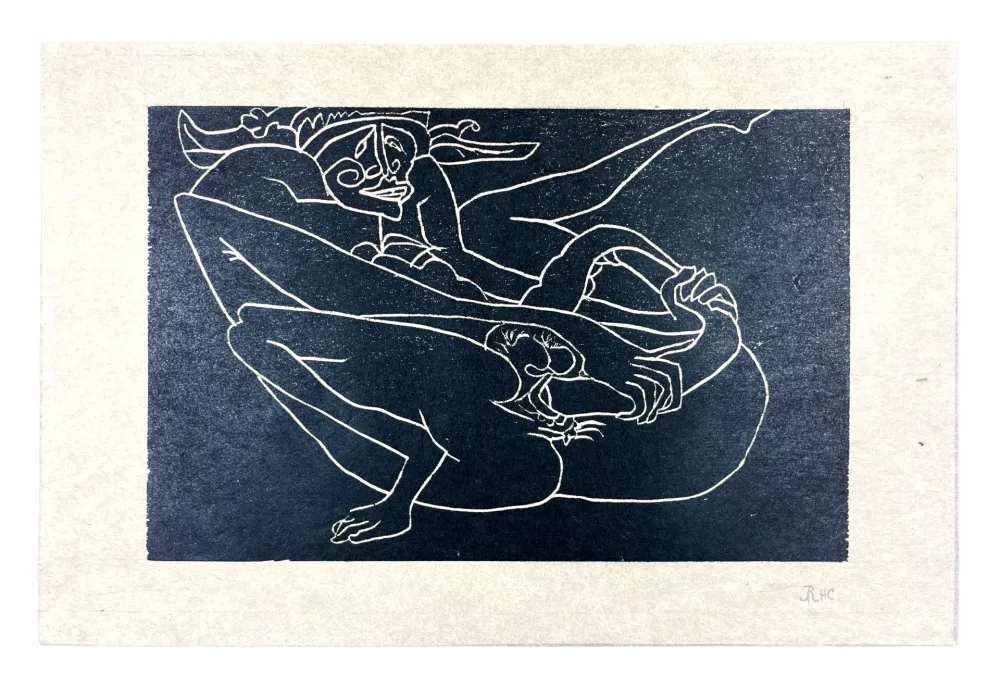 Grabado En Madera Müller - 13 FOIS ELLE ET MOI - PAZZO