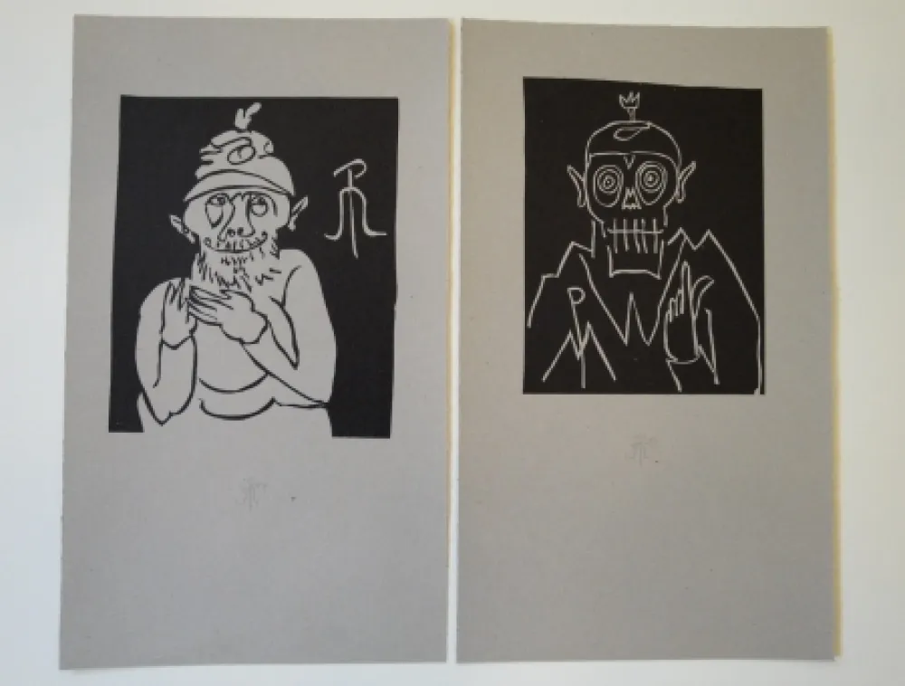 Litografía Müller - 13 x Moa