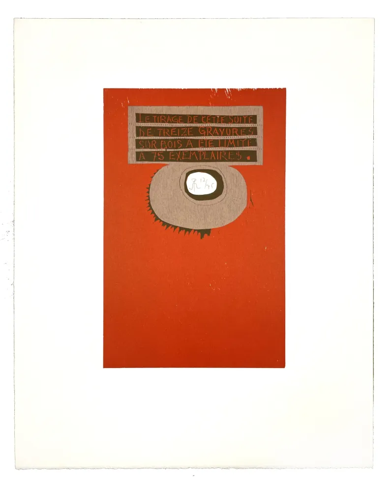 Grabado En Madera Müller - LIGNES MALIGNES - COLOPHON