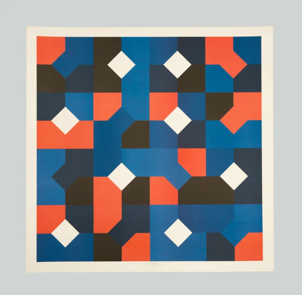 Litografía Munari - Curve di Peano