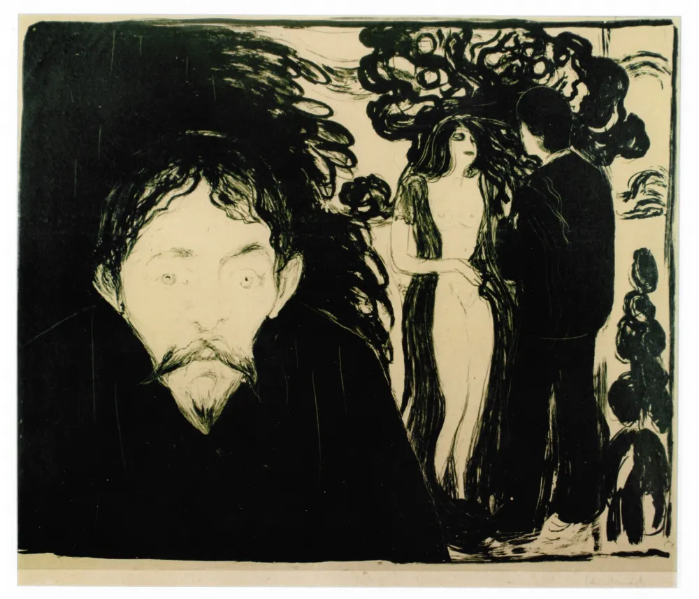 Litografía Munch - Eifersucht (Jealousy)