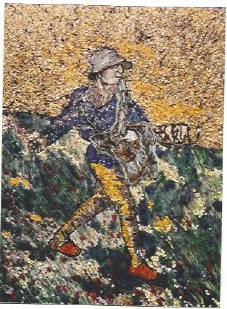 Offset Muniz - The Sower, after Van Gogh