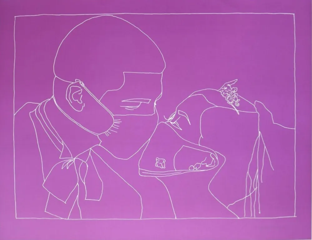 Litografía Muntadas - Duo