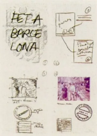 Litografía Muntadas - Fet a Barcelona