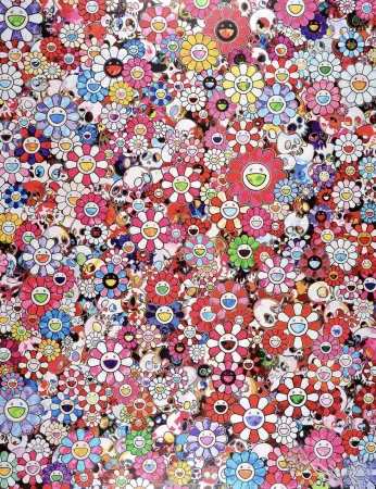 Litografía Murakami - Dazzling circus: Embrace peace and darkness within thy heart