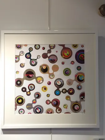 Litografía Murakami - Jellyfish Eyes white