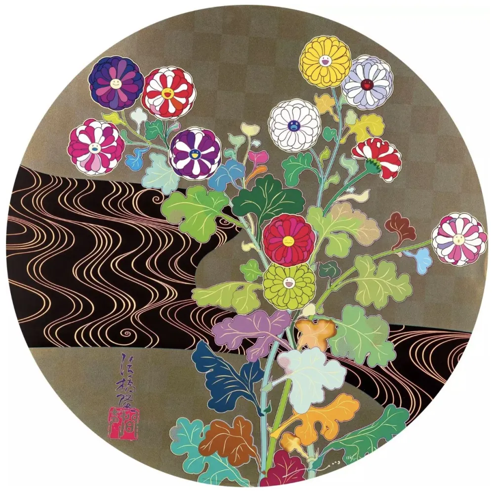 Serigrafía Murakami - Kansei Korin Gold