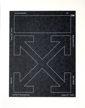 Serigrafía Murakami - Memento Mori Stone Black