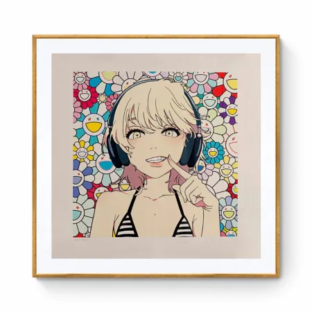 Serigrafía Murakami - Smile_01 w M.F