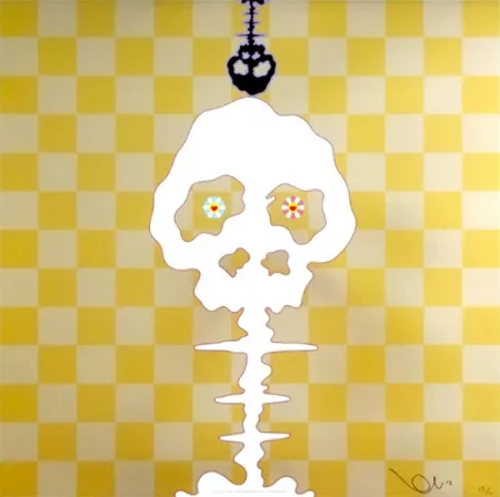 Litografía Murakami - Time Bokan - Gold