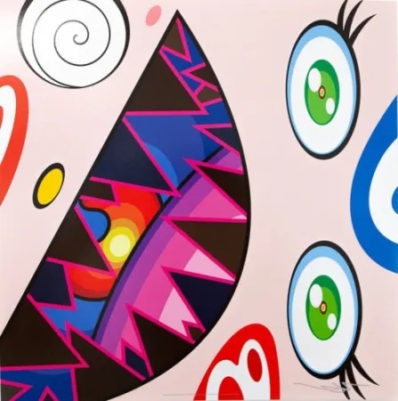 Litografía Murakami - Untitled II from We Are the Square Jocular Clan,