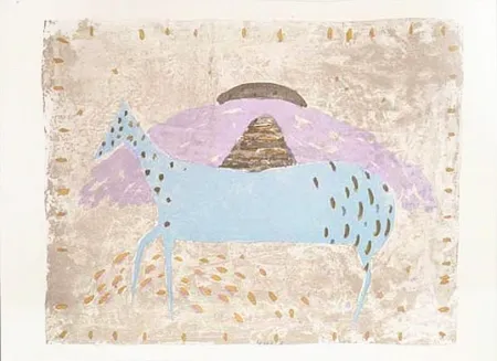 Litografía Music - Cavallino azzurro