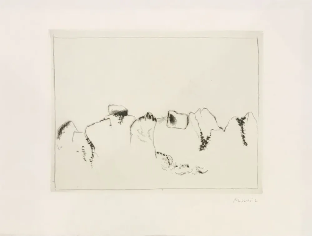 Grabado Music - Jardins déserts peut-être 