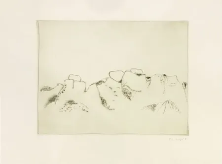 Grabado Music - Jardins déserts peut-être 