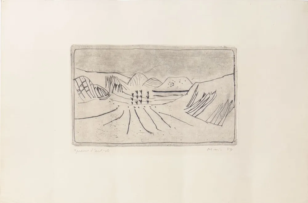 Grabado Music - Paesaggio senese