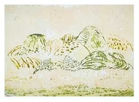 Grabado Music - Paysage siennois