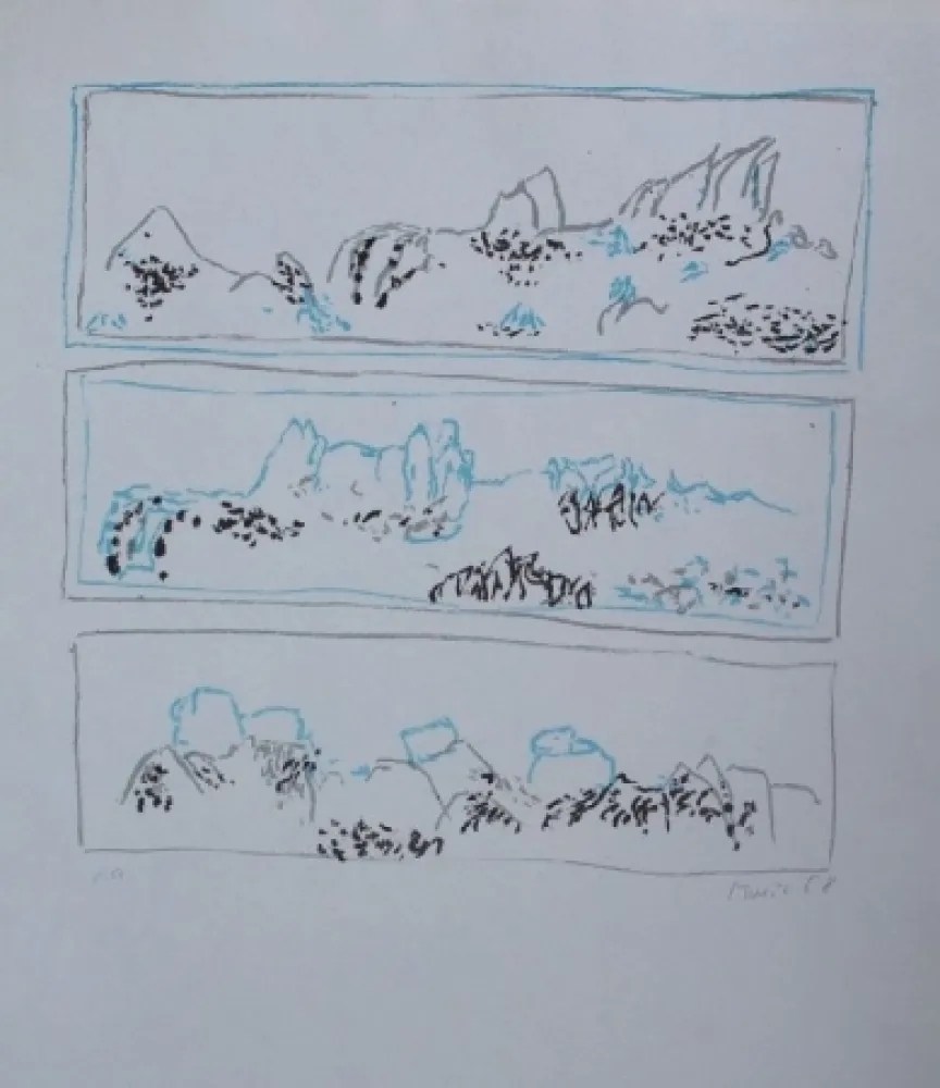 Litografía Music - Senza titolo