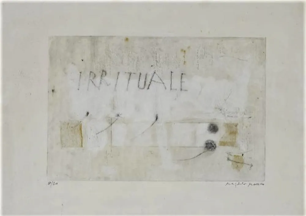 Aguafuerte Y Aguatinta Mussio - Irrituale