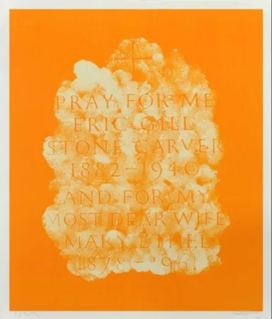 Litografía Myles - A History of Type Design / Eric Gill, 1882-1940 (Speen, England)