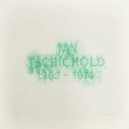 Litografía Myles - A History of Type Design / Jan Tschichold, 1902-1974 (Berzona, Switzerland)