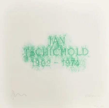 Litografía Myles - A History of Type Design / Jan Tschichold, 1902-1974 (Berzona, Switzerland)