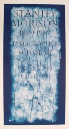 Litografía Myles - A History of Type Design / Stanley Morison, 1889-1967 (London, England)